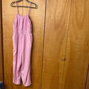 Old Navy Pink Elastic Waist Jumpsuit